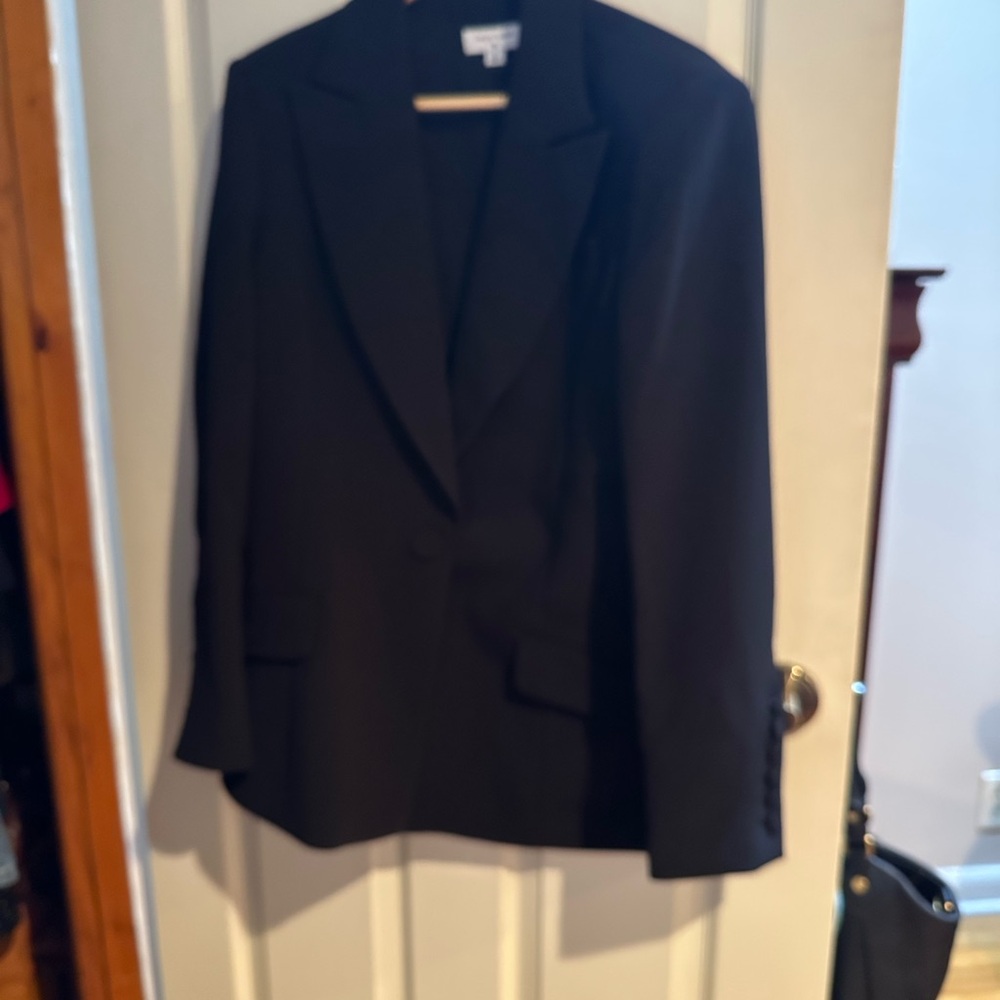 Classic Women's Black Blazer - Structured Suit Jacket